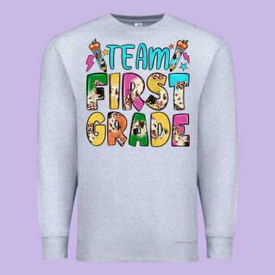 Team First Grade Premium Sweatshirt Designed By Jahusdesignshop