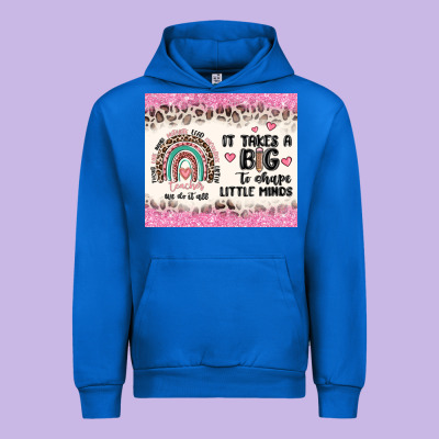 It Takes A Big To Shape Little Minds Urban Hoodie Designed By Maliassmallbusiness