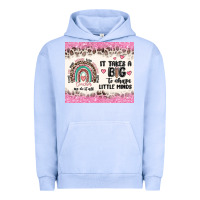Pigment Grape Ice it takes a big to shape little minds Urban Hoodie - MaliasSmallBusiness