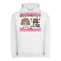 Pigment Lunar Rock it takes a big to shape little minds Urban Hoodie - MaliasSmallBusiness