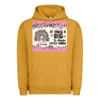 Pigment Peanut Butter it takes a big to shape little minds Urban Hoodie - MaliasSmallBusiness