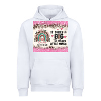 White it takes a big to shape little minds Urban Hoodie - MaliasSmallBusiness