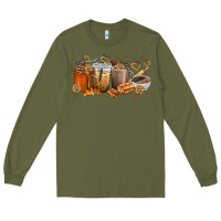 Army Green cookie coffee cups Long Sleeve Tee - texasbilliewilder