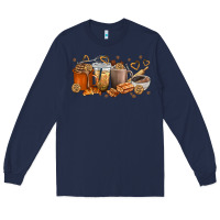 Navy cookie coffee cups Long Sleeve Tee - texasbilliewilder