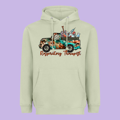 Respiratory Therapist Truck Heavyweight Hoodie Designed By Racoondesign