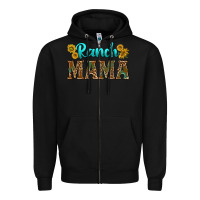 Black ranch mama Zipper Hoodie - texasbilliewilder