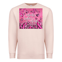 Pale Pink nobody fights alone Premium Sweatshirt - AdoDesignShop