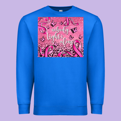 Nobody Fights Alone Premium Sweatshirt Designed By Adodesignshop