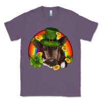 Lavender st patricks day baby cow shamrock rainbow gold Classic Tee - RanaPortraitStore
