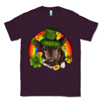 Plum st patricks day baby cow shamrock rainbow gold Classic Tee - RanaPortraitStore