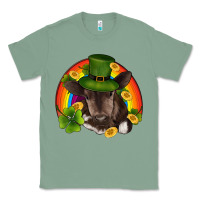 Sage st patricks day baby cow shamrock rainbow gold Classic Tee - RanaPortraitStore