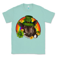 Seafoam st patricks day baby cow shamrock rainbow gold Classic Tee - RanaPortraitStore