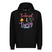 Black tanned and tipsy Premium Hoodie - MaliasSmallBusiness