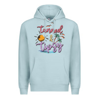 Blue Mist tanned and tipsy Premium Hoodie - MaliasSmallBusiness