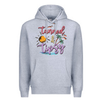 Heather Grey tanned and tipsy Premium Hoodie - MaliasSmallBusiness