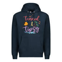 Navy tanned and tipsy Premium Hoodie - MaliasSmallBusiness