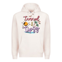 Pale Pink tanned and tipsy Premium Hoodie - MaliasSmallBusiness