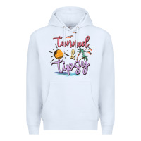 White tanned and tipsy Premium Hoodie - MaliasSmallBusiness