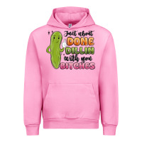 Fuchsia Pink just about done dillin with you bitches Urban Hoodie - MaliasSmallBusiness
