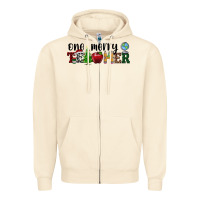 Sandshell one merry teacher Zipper Hoodie - RanaPortraitStore