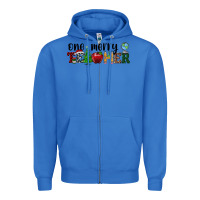 True Royal one merry teacher Zipper Hoodie - RanaPortraitStore