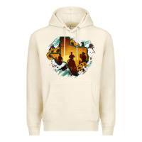 Tofu Horsehide Texas Map Cowboys Flag Premium Hoodie - RanaPortraitStore