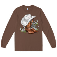 Chestnut white  cowgirl  and roses Long Sleeve Tee - AdoDesignShop