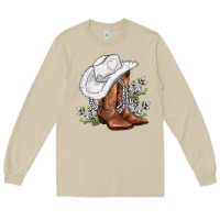 Mushroom white  cowgirl  and roses Long Sleeve Tee - AdoDesignShop