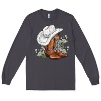 Smoke white  cowgirl  and roses Long Sleeve Tee - AdoDesignShop