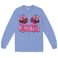 Colony Blue save the pumpkins breast cancer Long Sleeve Tee - RanaPortraitStore