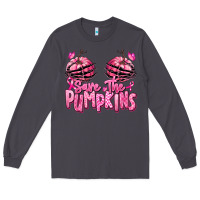 Smoke save the pumpkins breast cancer Long Sleeve Tee - RanaPortraitStore