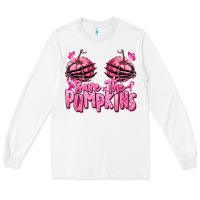 White save the pumpkins breast cancer Long Sleeve Tee - RanaPortraitStore