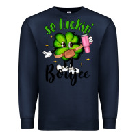 Navy so luckin boujee Premium Sweatshirt - Artiststas