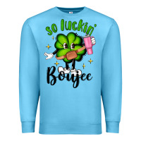 Ocean Blue so luckin boujee Premium Sweatshirt - Artiststas