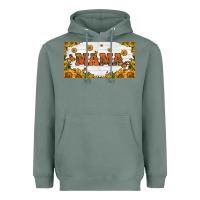 Sage sunflowers and butterflies mama license plate Heavyweight Hoodie - HRA Design Shop