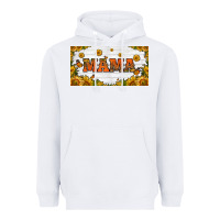 White sunflowers and butterflies mama license plate Heavyweight Hoodie - HRA Design Shop