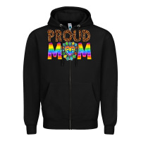 Black proud mom lgbtq Zipper Hoodie - texasbilliewilder