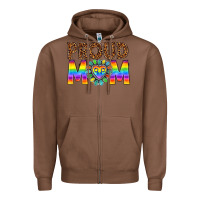 Chestnut proud mom lgbtq Zipper Hoodie - texasbilliewilder