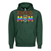Sports Green proud mom lgbtq Zipper Hoodie - texasbilliewilder
