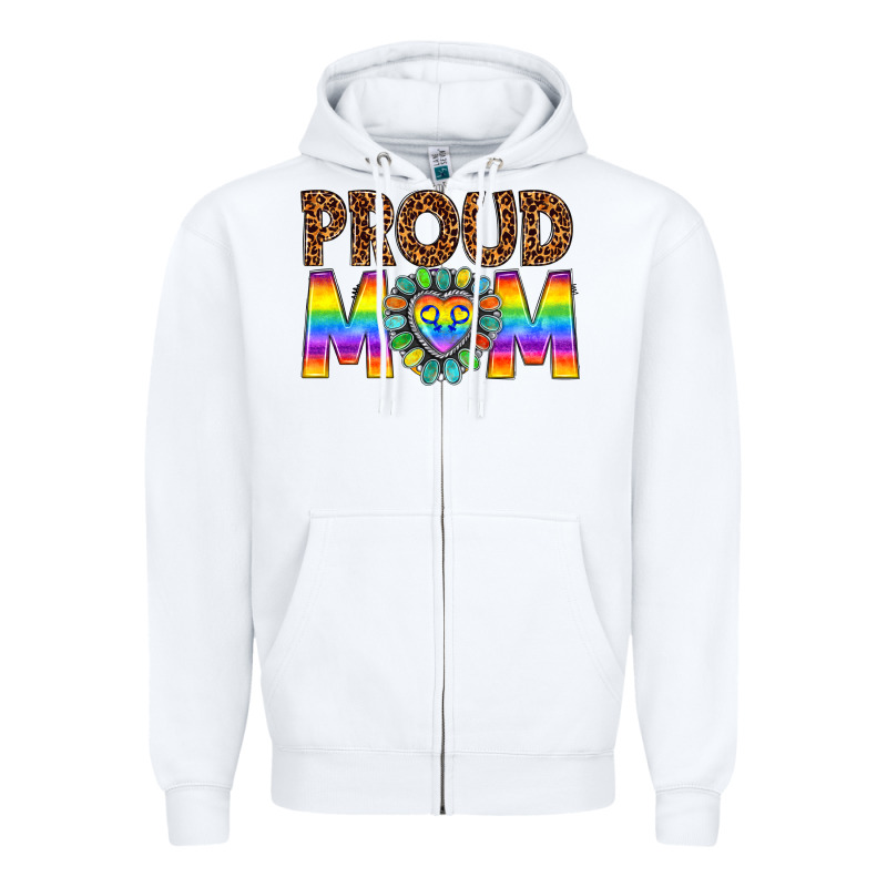 Proud Mom Lgbtq Zipper Hoodie by texasbilliewilder | Teevron