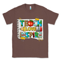 Chestnut teach love inspire Classic Tee - texasbilliewilder
