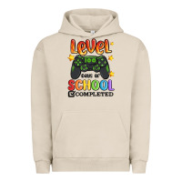 Pigment French Oak level 100 days of school completed Urban Hoodie - MaliasSmallBusiness