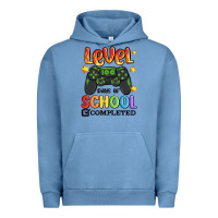 Pigment Pebble Blue level 100 days of school completed Urban Hoodie - MaliasSmallBusiness