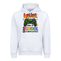 White level 100 days of school completed Urban Hoodie - MaliasSmallBusiness