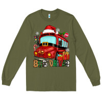 Army Green christmas bus driver Long Sleeve Tee - Zillion Design Studio