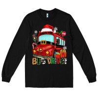 Black christmas bus driver Long Sleeve Tee - Zillion Design Studio