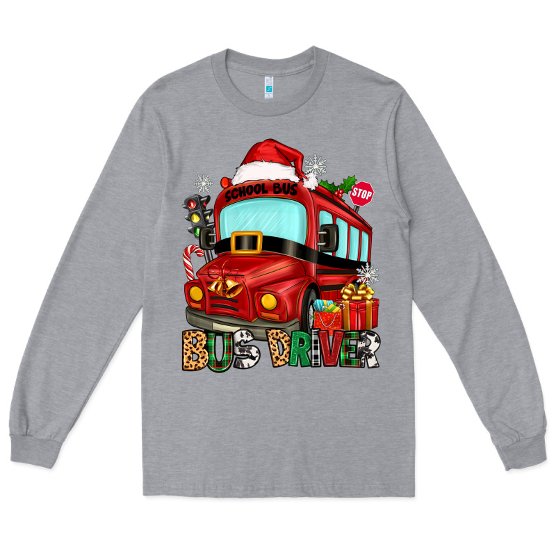 Christmas Bus Driver Long Sleeve Tee by Zillion Design Studio | Teevron