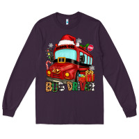 Plum christmas bus driver Long Sleeve Tee - Zillion Design Studio