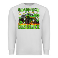 Dove Grey shamrock crusher Premium Sweatshirt - Artiststas