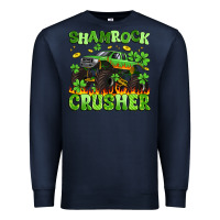 Navy shamrock crusher Premium Sweatshirt - Artiststas